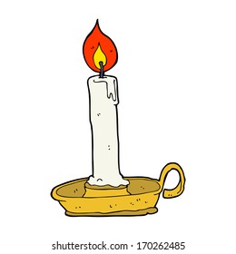 cartoon old candlestick