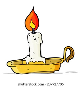 caricatura de candlestick antiguo