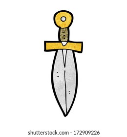 cartoon old dagger