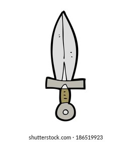 cartoon old dagger