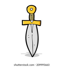 cartoon old dagger