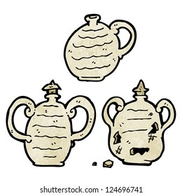 cartoon old jugs