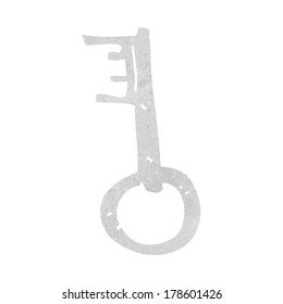 cartoon old key