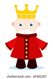 cartoon of old king