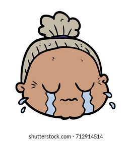 cartoon old lady