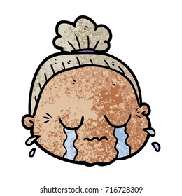 cartoon old lady