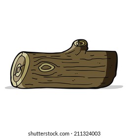 cartoon old log