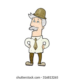 cartoon old man