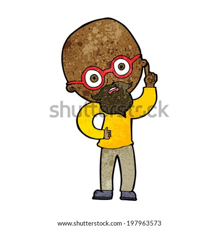 cartoon old man