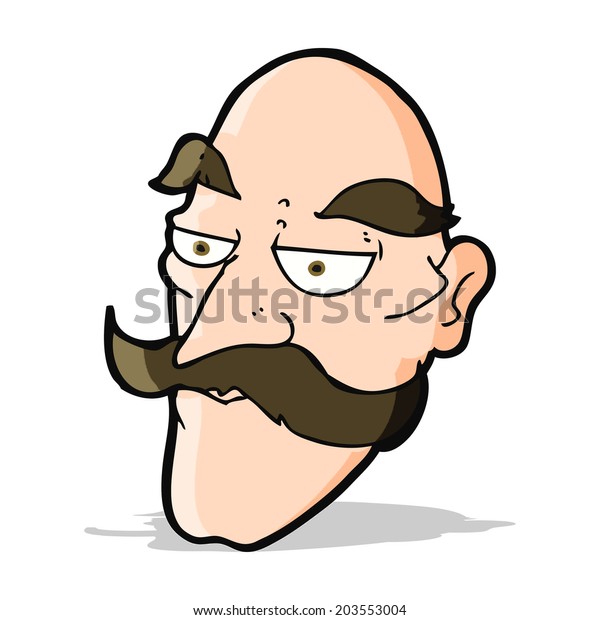 Cartoon Old Man Face Stock Vector (Royalty Free) 203553004