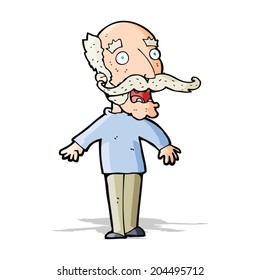 Cartoon Old Man Gasping Surprise Stock Vector (Royalty Free) 204495712 ...