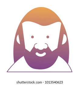 cartoon old man icon
