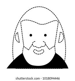 cartoon old man icon