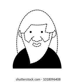 cartoon old man icon
