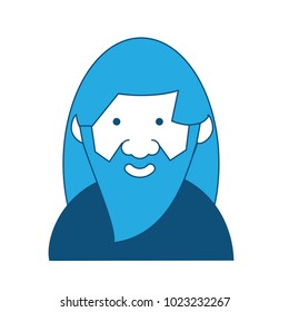 cartoon old man icon