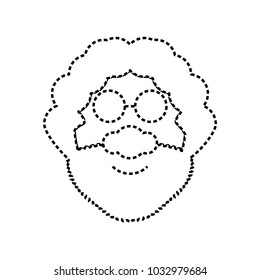 cartoon old man icon
