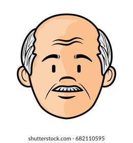 cartoon old man icon