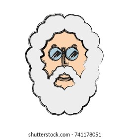 cartoon old man icon