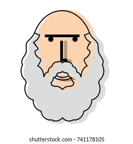 cartoon old man icon
