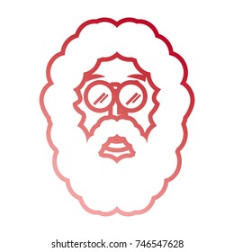 cartoon old man icon