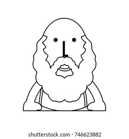 cartoon old man icon