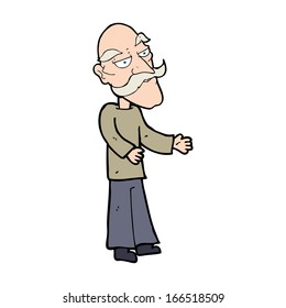 Cartoon Old Man Mustache Stock Vector (royalty Free) 173390321 