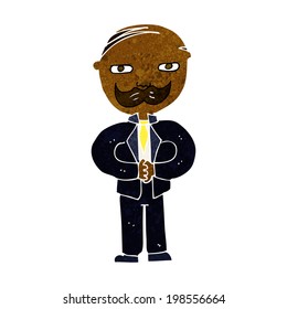cartoon old man with mustache