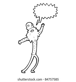 cartoon old man singing