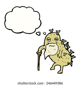cartoon old potato