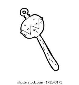 cartoon old rattle