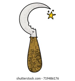 Cartoon-Alte Sichel