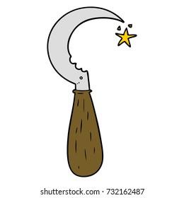Cartoon-Alte Sichel