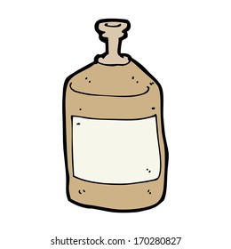 botella de ardilla antigua de dibujos animados
