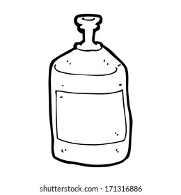 botella de ardilla antigua de dibujos animados
