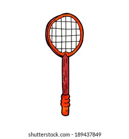 Cartoon-Tennisschläger