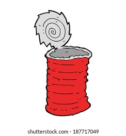 cartoon old tin can