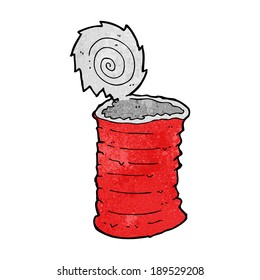 cartoon old tin can
