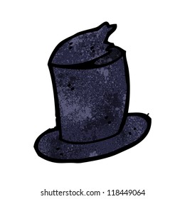 cartoon old top hat