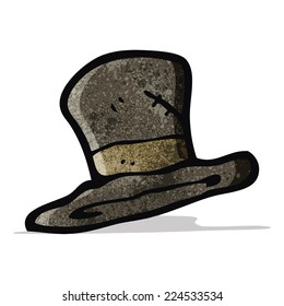cartoon old top hat