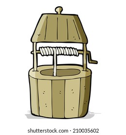 caricatura de viejo pozo