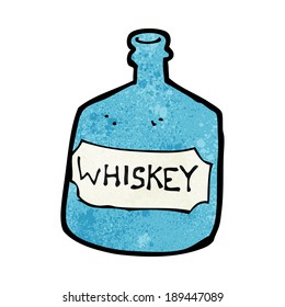 botellas de whisky antiguas de dibujos animados