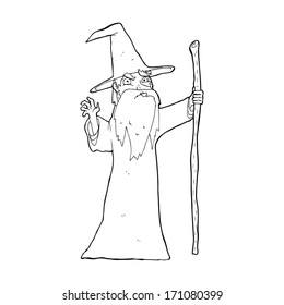 pic Easy Cartoon Wizard Drawing https www shutterstock com image vector cartoon old wizard 171080399