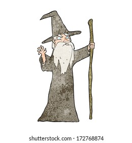 cartoon old wizard