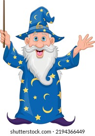 Cartoon Old Wizard Cartoon Old Wizard Stock Vector (Royalty Free ...
