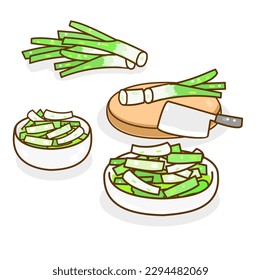 Cartoon Onion  on background vector.