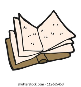cartoon open book