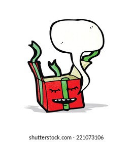 regalo de navidad abierta