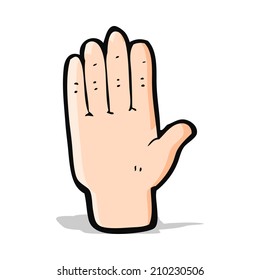 cartoon open hand