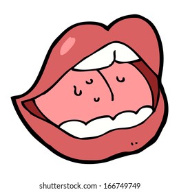 Cartoon Open Mouth Stock Vector (royalty Free) 166749749 