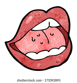cartoon open mouth